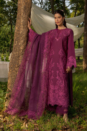 Rang Rasiya Premium Embroidered Lawn Unstitched 3Pc Suit - ZAHA
