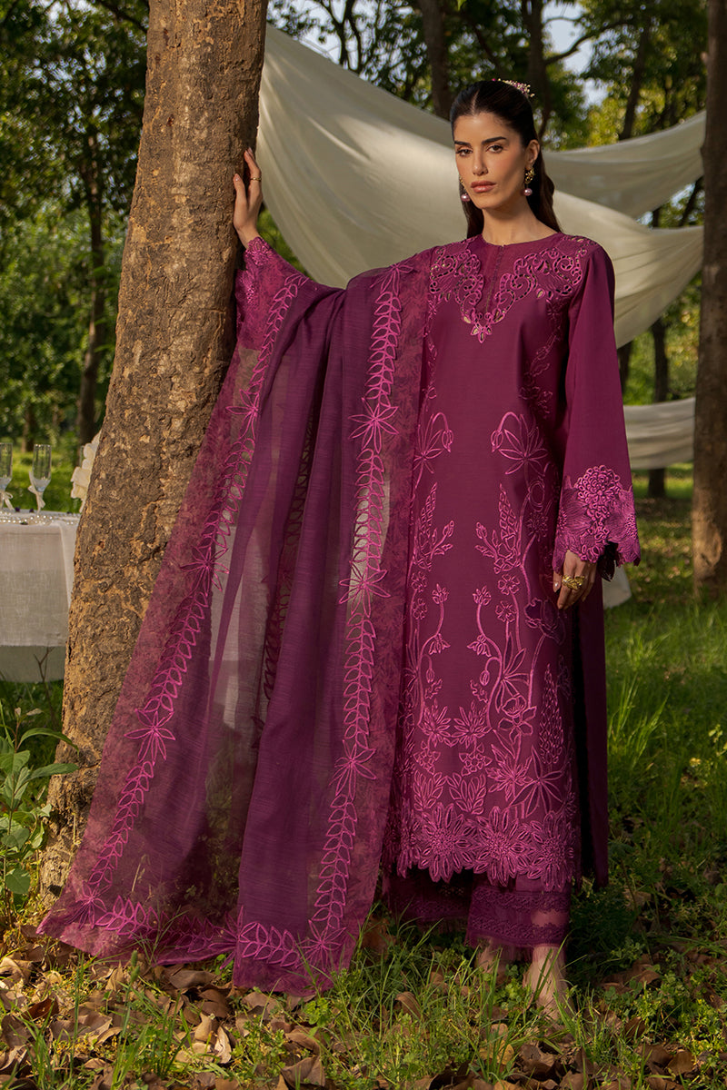 Rang Rasiya Premium Embroidered Lawn Unstitched 3Pc Suit - ZAHA