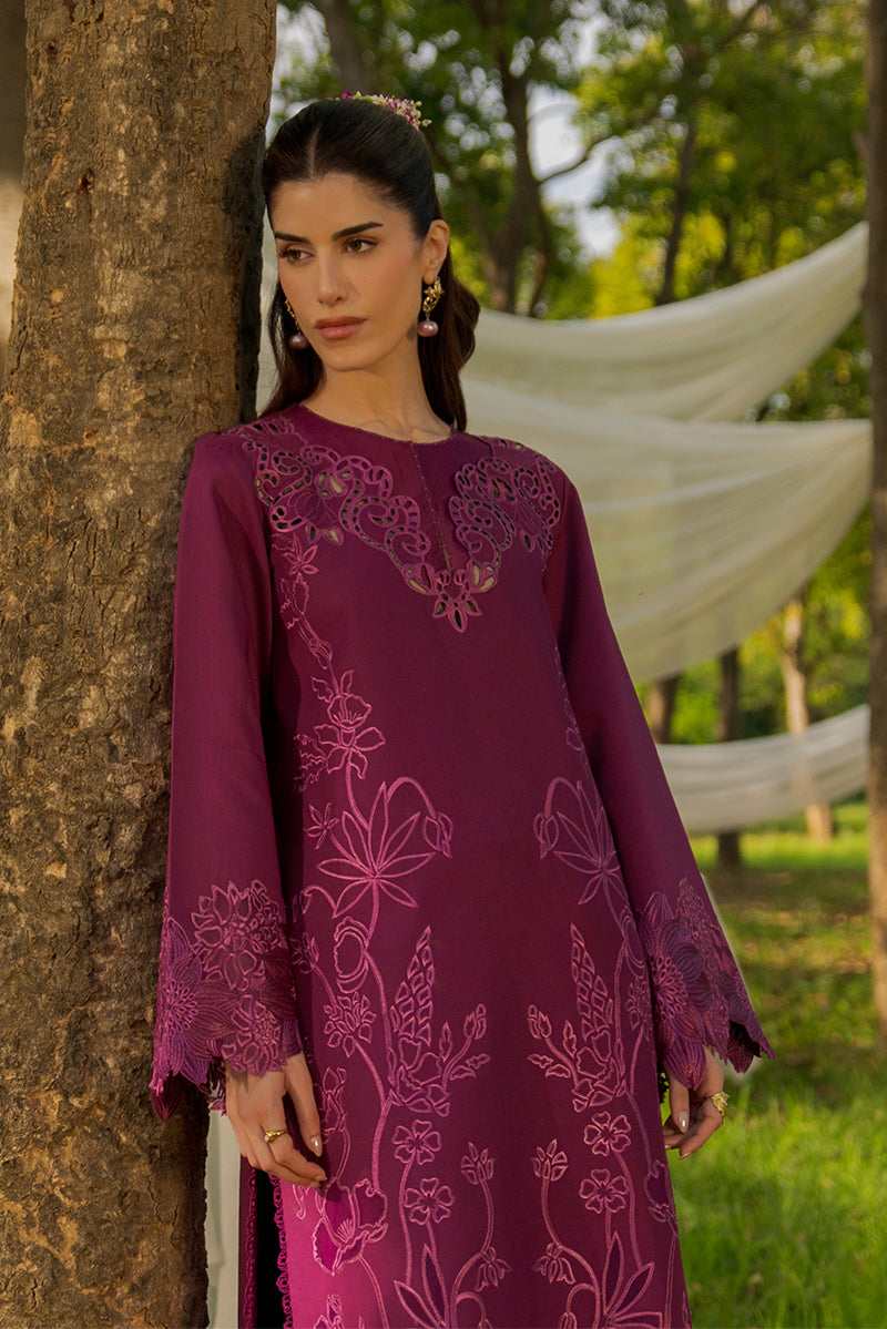 Rang Rasiya Premium Embroidered Lawn Unstitched 3Pc Suit - ZAHA