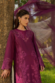 Rang Rasiya Premium Embroidered Lawn Unstitched 3Pc Suit - ZAHA