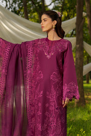 Rang Rasiya Premium Embroidered Lawn Unstitched 3Pc Suit - ZAHA