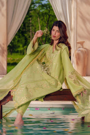 Rang Rasiya Premium Embroidered Lawn Unstitched 3Pc Suit - NADINE