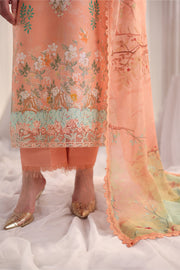 Rang Rasiya Nova Embroidered Lawn Unstitched 3Pc Suit - Cecilia