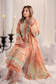 Rang Rasiya Nova Embroidered Lawn Unstitched 3Pc Suit - Cecilia