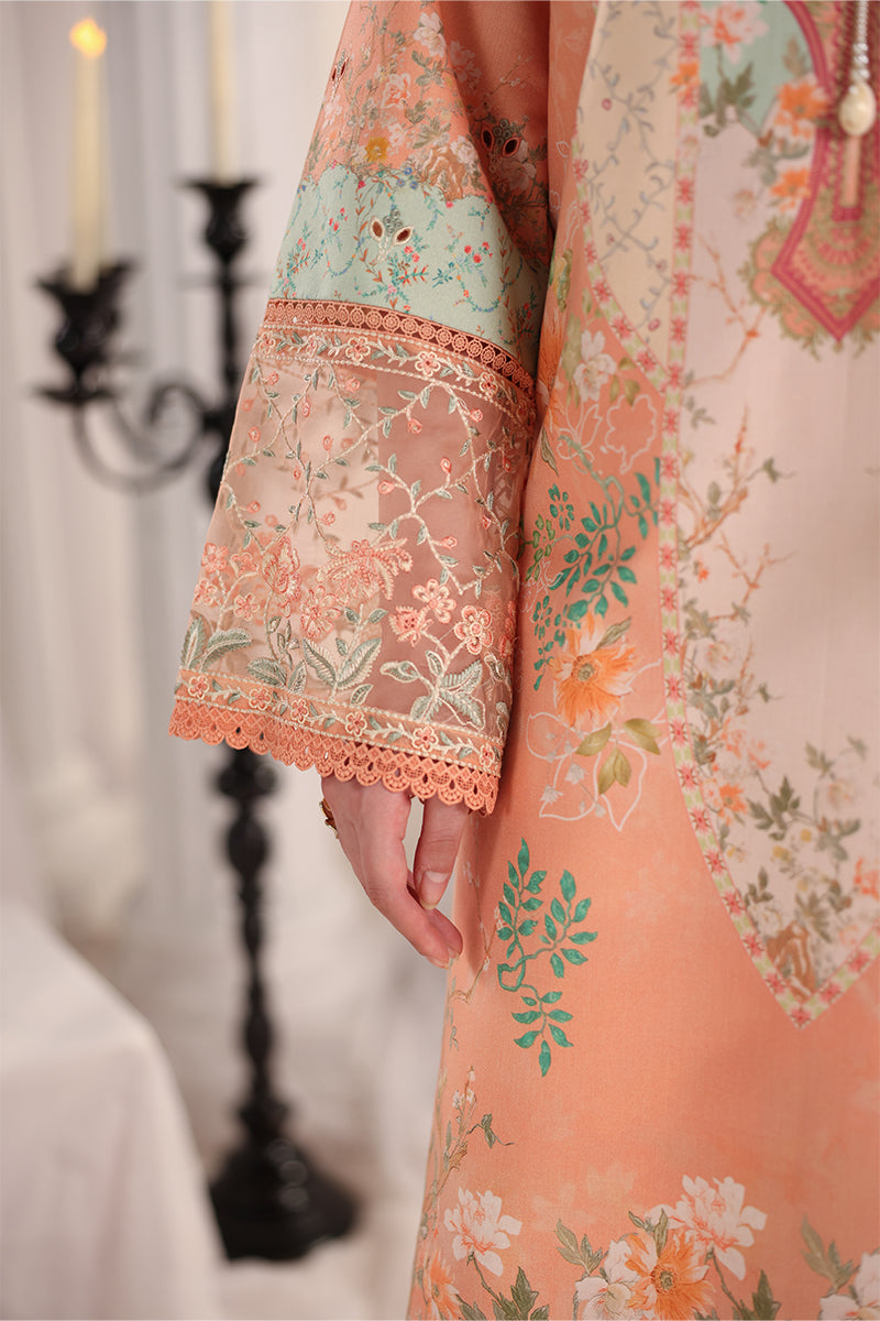 Rang Rasiya Nova Embroidered Lawn Unstitched 3Pc Suit - Cecilia