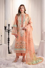 Rang Rasiya Nova Embroidered Lawn Unstitched 3Pc Suit - Cecilia