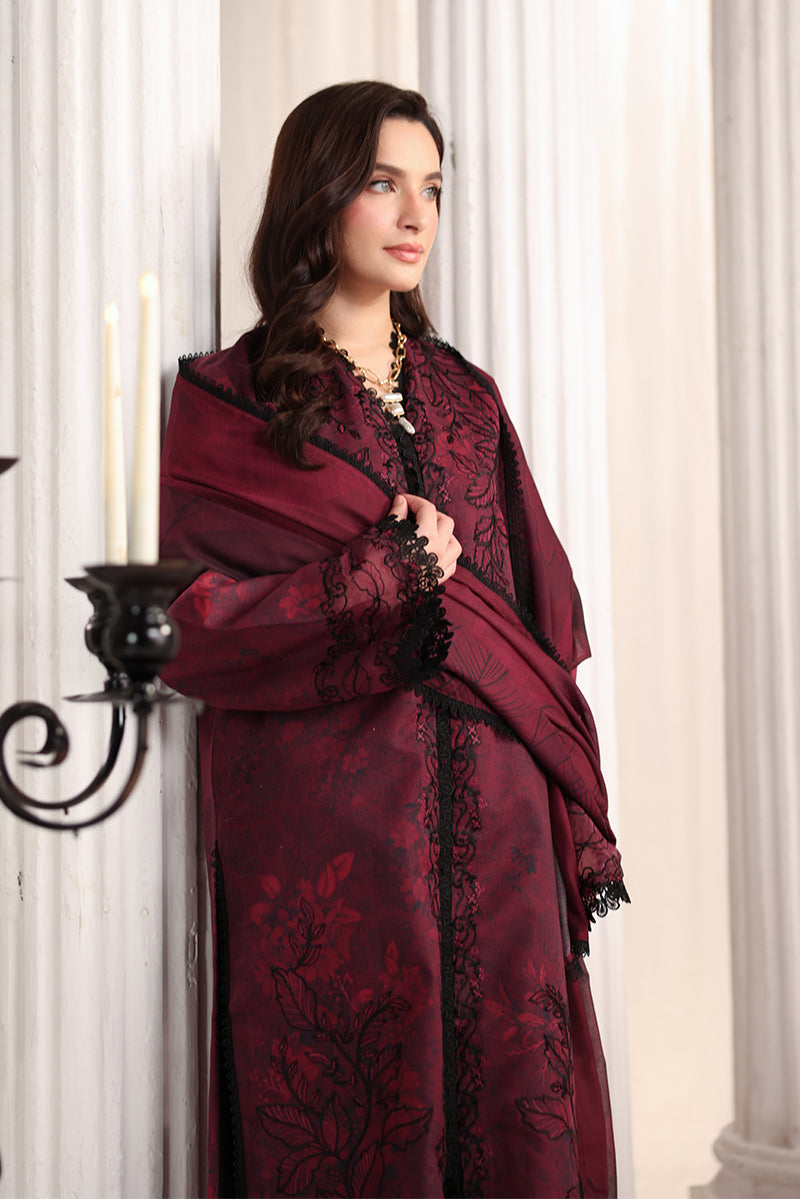 Rang Rasiya Nova Embroidered Lawn Unstitched 3Pc Suit - Alara