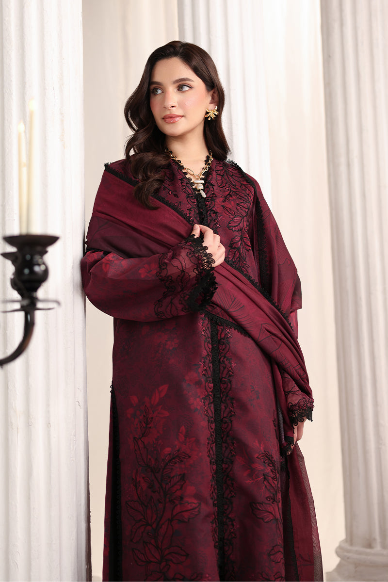 Rang Rasiya Nova Embroidered Lawn Unstitched 3Pc Suit - Alara