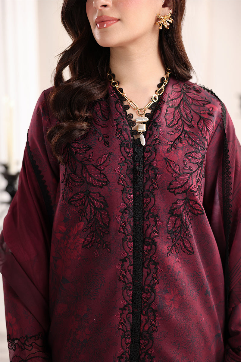 Rang Rasiya Nova Embroidered Lawn Unstitched 3Pc Suit - Alara