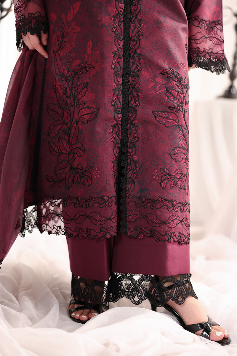 Rang Rasiya Nova Embroidered Lawn Unstitched 3Pc Suit - Alara