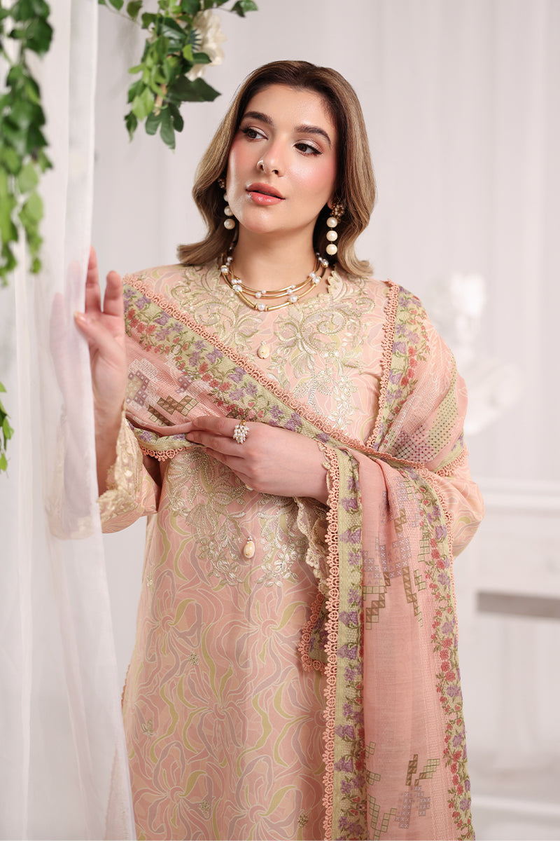 Rang Rasiya Nova Embroidered Lawn Unstitched 3Pc Suit - Gabriella