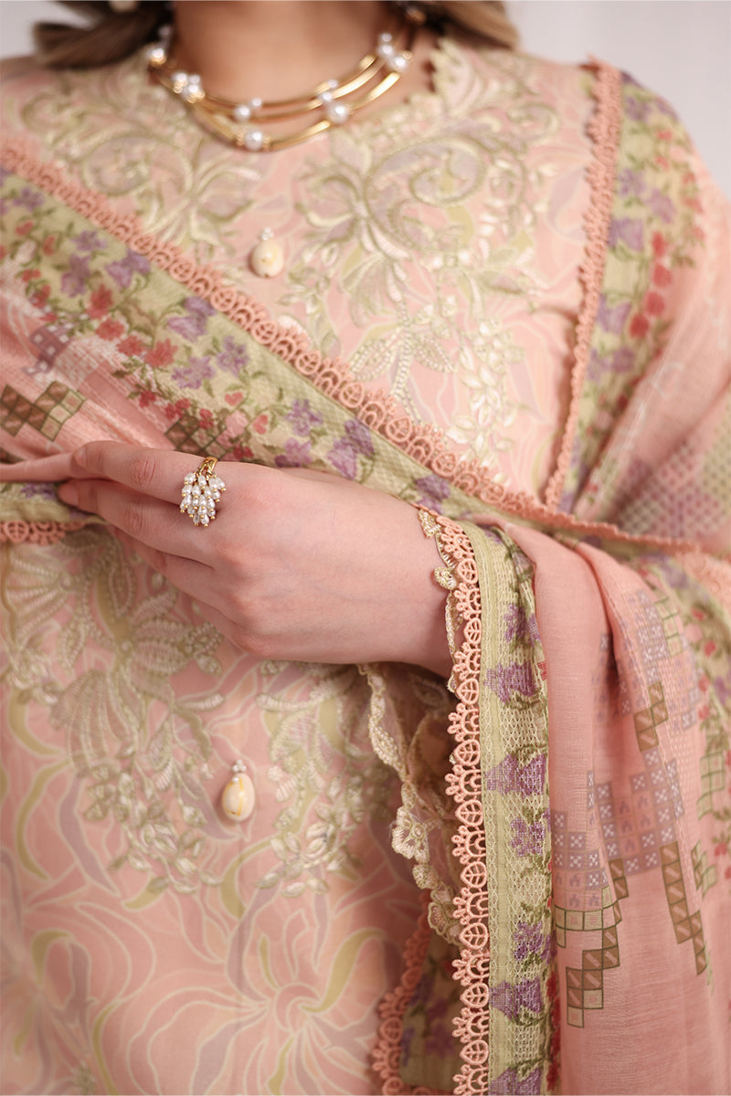 Rang Rasiya Nova Embroidered Lawn Unstitched 3Pc Suit - Gabriella