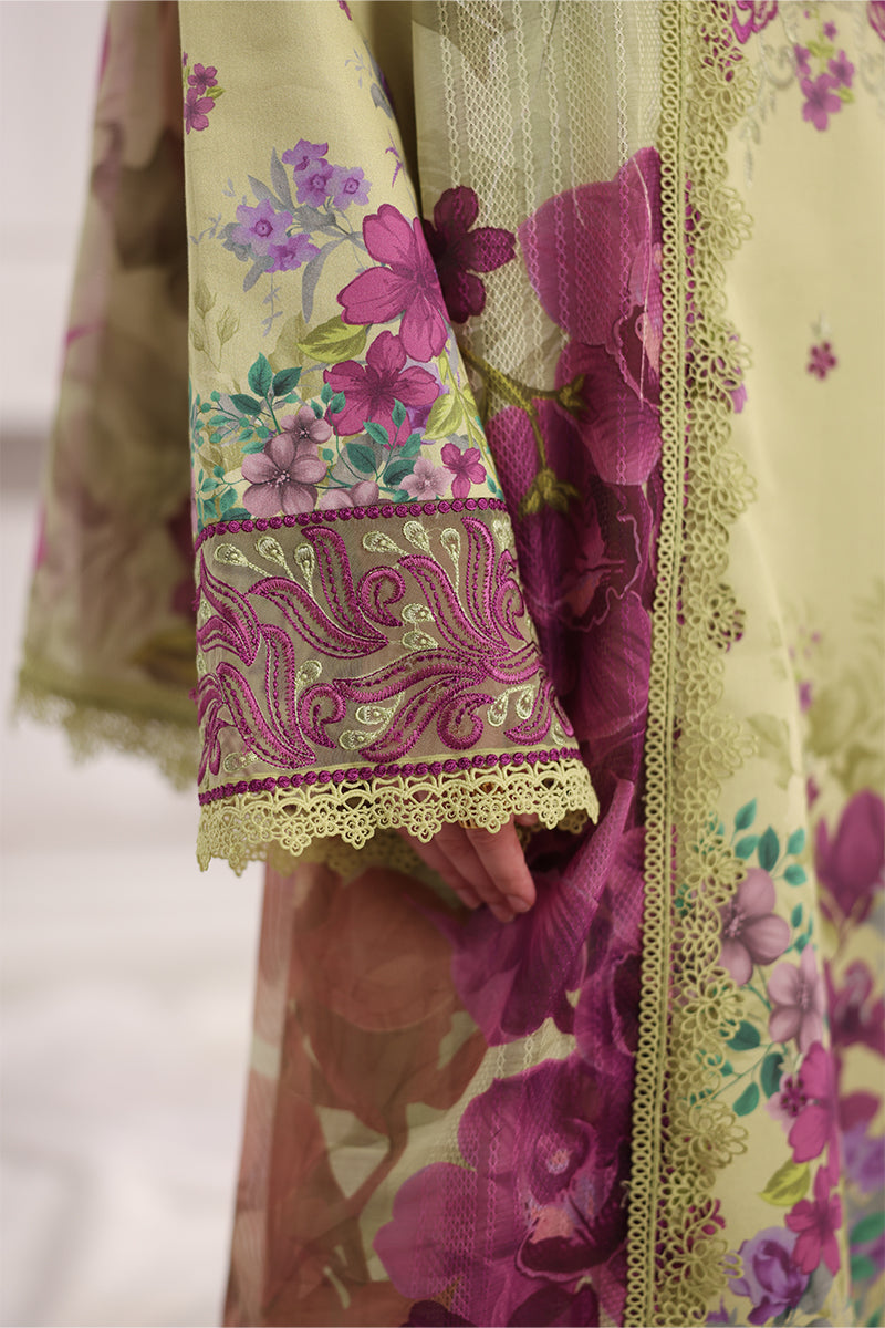 Rang Rasiya Nova Embroidered Lawn Unstitched 3Pc Suit - Elena