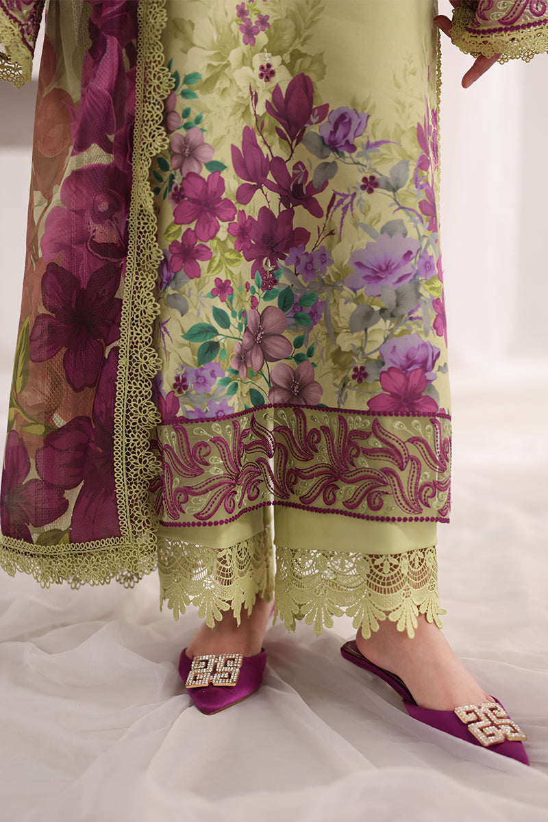 Rang Rasiya Nova Embroidered Lawn Unstitched 3Pc Suit - Elena