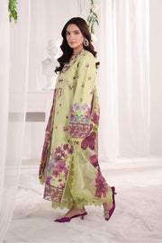 Rang Rasiya Nova Embroidered Lawn Unstitched 3Pc Suit - Elena