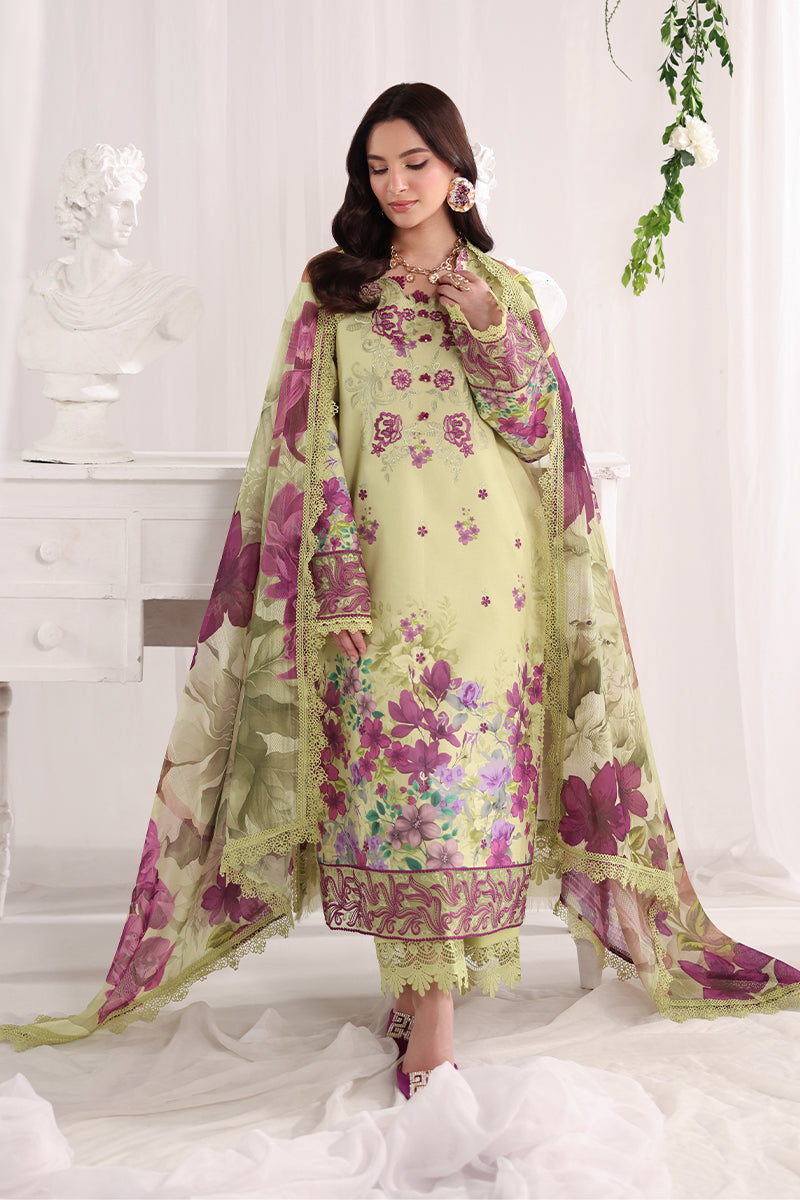 Rang Rasiya Nova Embroidered Lawn Unstitched 3Pc Suit - Elena