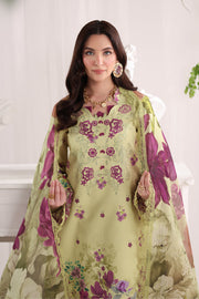 Rang Rasiya Nova Embroidered Lawn Unstitched 3Pc Suit - Elena