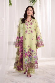 Rang Rasiya Nova Embroidered Lawn Unstitched 3Pc Suit - Elena