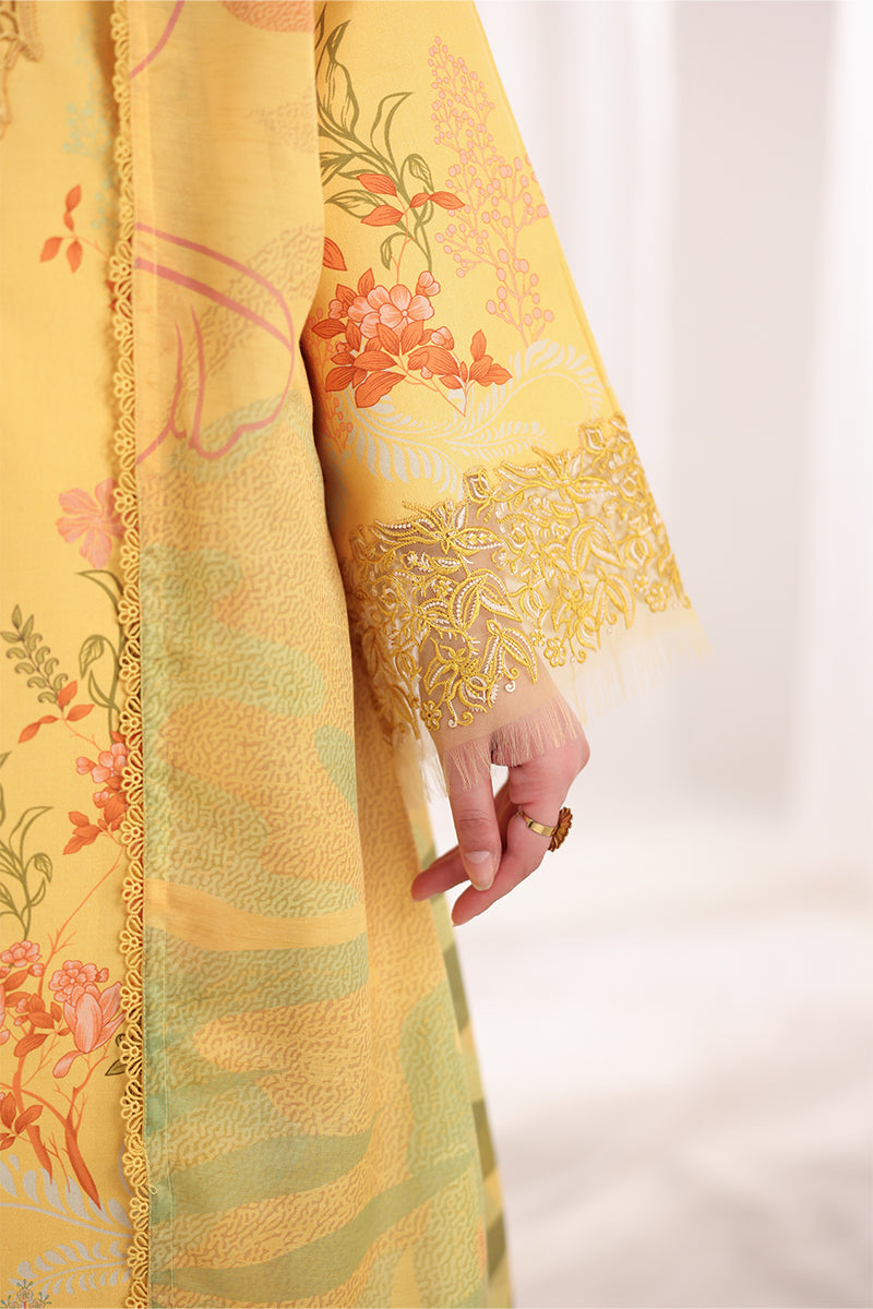Rang Rasiya Nova Embroidered Lawn Unstitched 3Pc Suit - Aurora