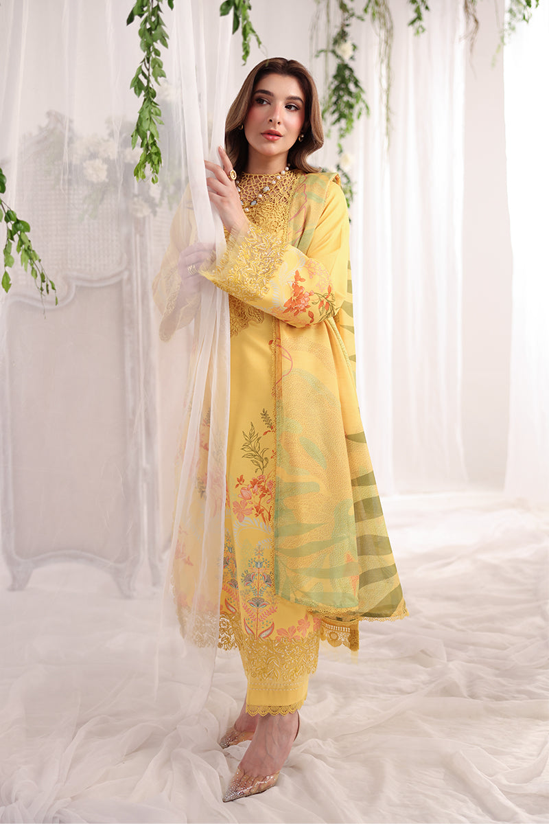 Rang Rasiya Nova Embroidered Lawn Unstitched 3Pc Suit - Aurora