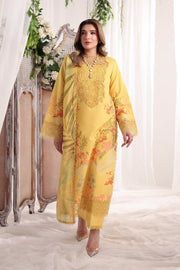 Rang Rasiya Nova Embroidered Lawn Unstitched 3Pc Suit - Aurora