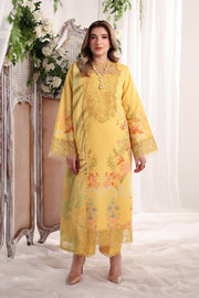 Rang Rasiya Nova Embroidered Lawn Unstitched 3Pc Suit - Aurora