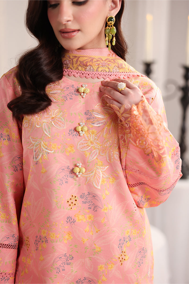 Rang Rasiya Nova Embroidered Lawn Unstitched 3Pc Suit - Rosalia
