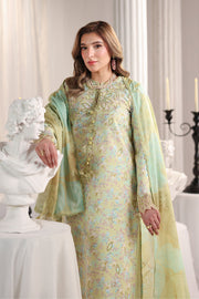 Rang Rasiya Nova Embroidered Lawn Unstitched 3Pc Suit - Viola