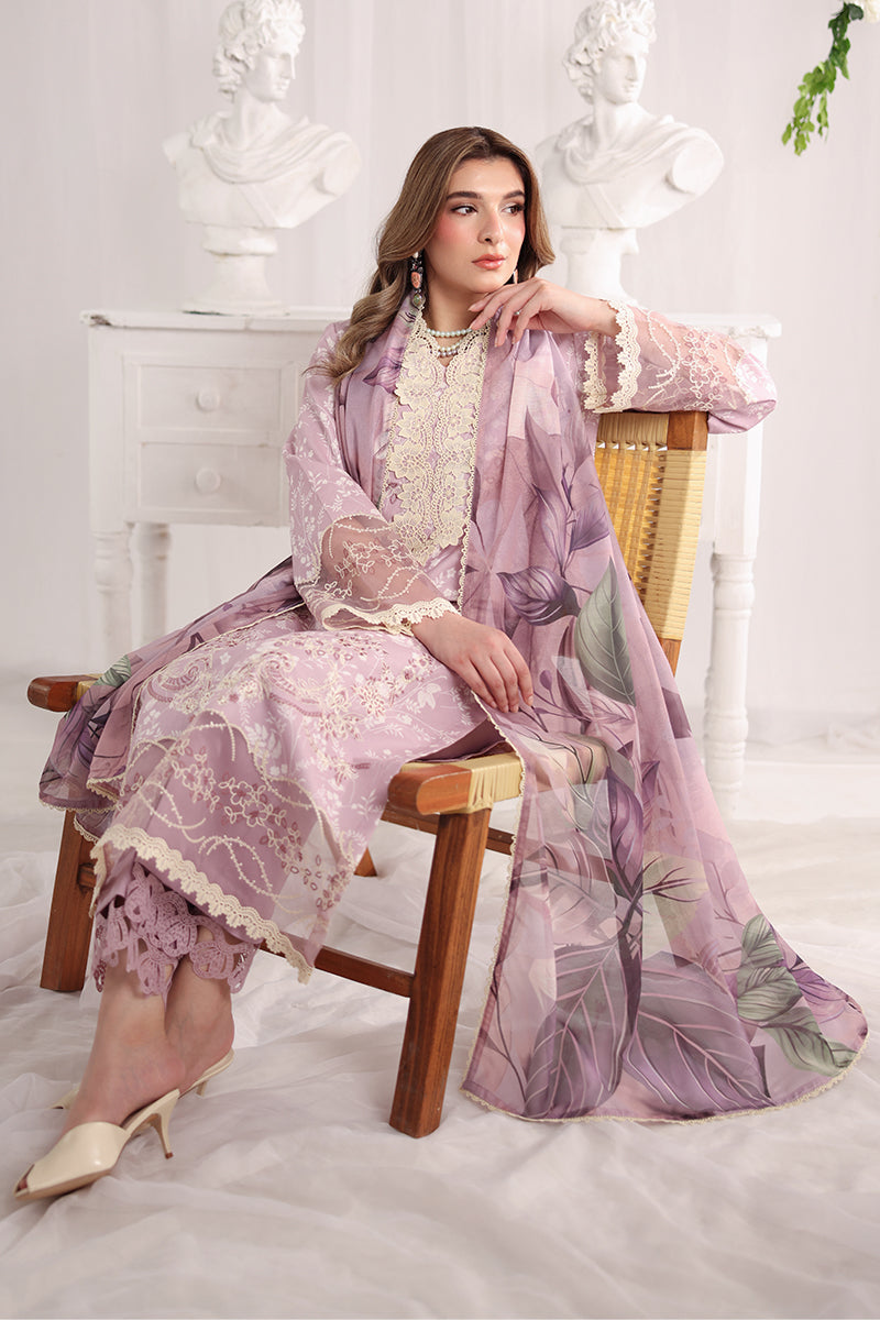 Rang Rasiya Nova Embroidered Lawn Unstitched 3Pc Suit - Isabella
