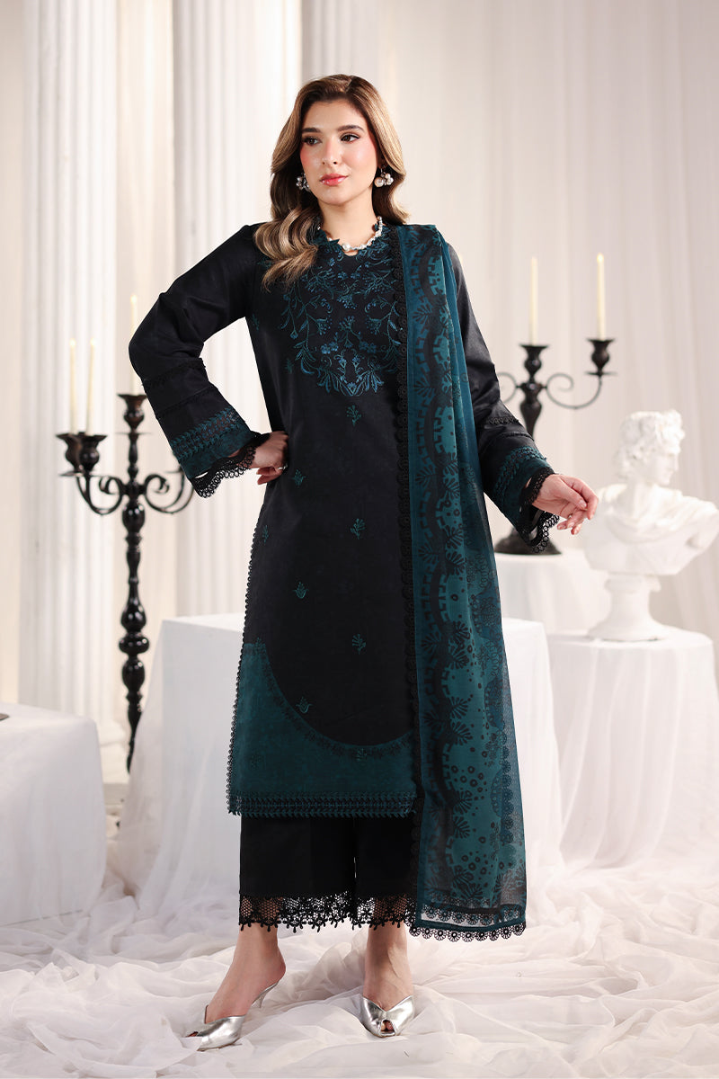 Rang Rasiya Nova Embroidered Lawn Unstitched 3Pc Suit - Defne