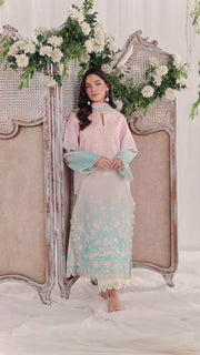 Rang Rasiya Nova Embroidered Lawn Unstitched 3Pc Suit - Serene