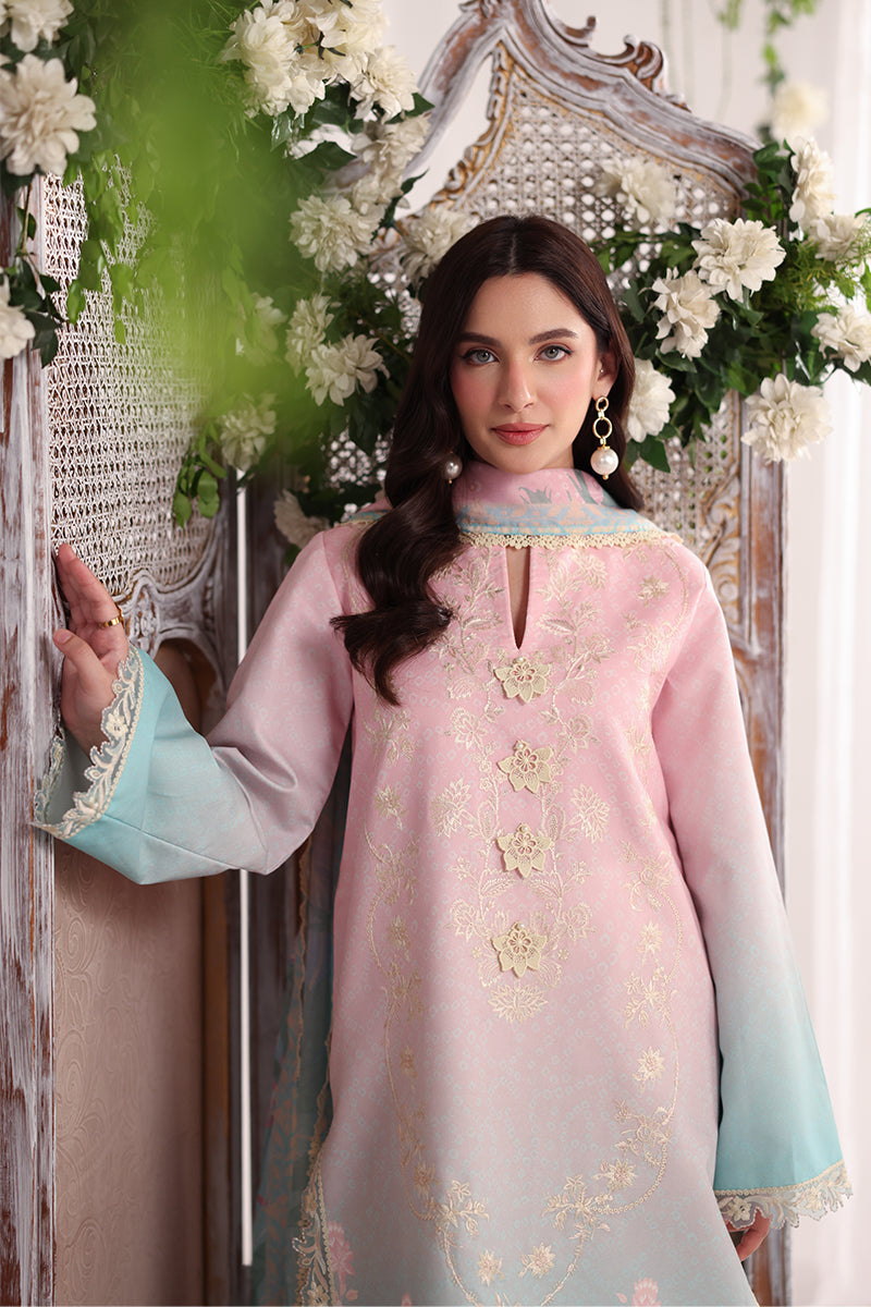 Rang Rasiya Nova Embroidered Lawn Unstitched 3Pc Suit - Serene