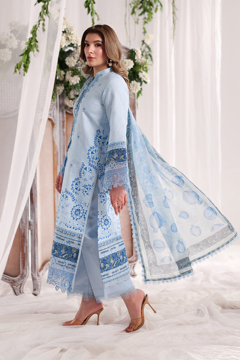 Rang Rasiya Nova Embroidered Lawn Unstitched 3Pc Suit - Ariana