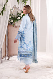 Rang Rasiya Nova Embroidered Lawn Unstitched 3Pc Suit - Ariana