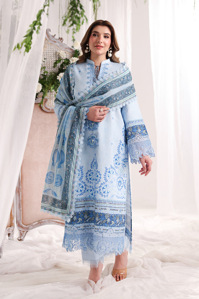 Rang Rasiya Nova Embroidered Lawn Unstitched 3Pc Suit - Ariana