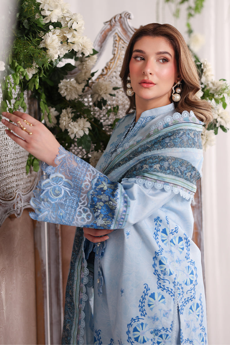 Rang Rasiya Nova Embroidered Lawn Unstitched 3Pc Suit - Ariana