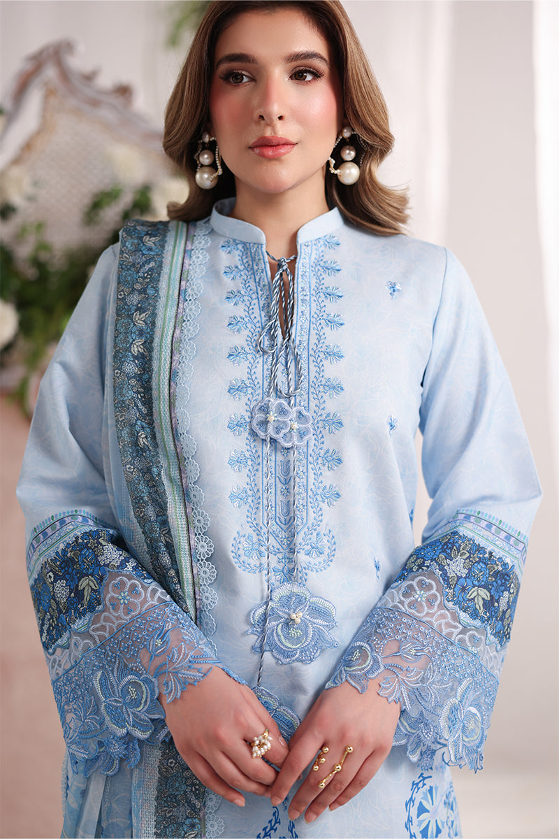 Rang Rasiya Nova Embroidered Lawn Unstitched 3Pc Suit - Ariana