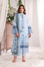 Rang Rasiya Nova Embroidered Lawn Unstitched 3Pc Suit - Ariana
