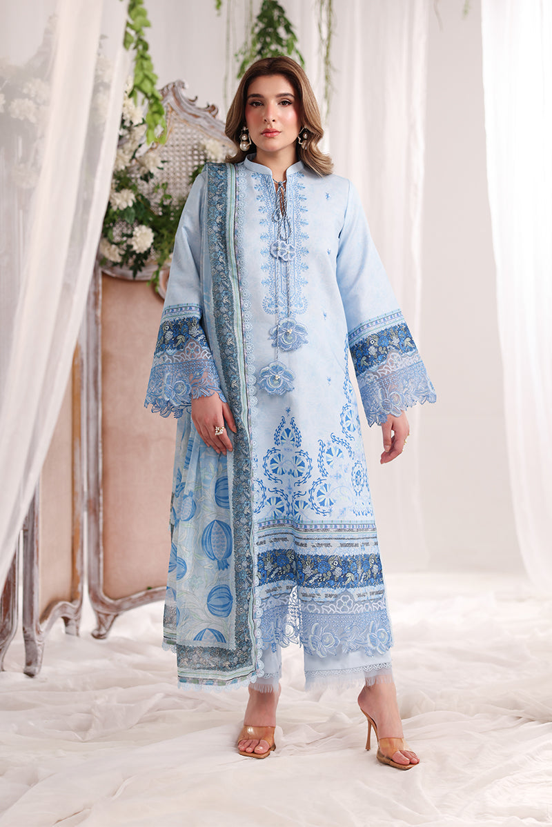 Rang Rasiya Nova Embroidered Lawn Unstitched 3Pc Suit - Ariana