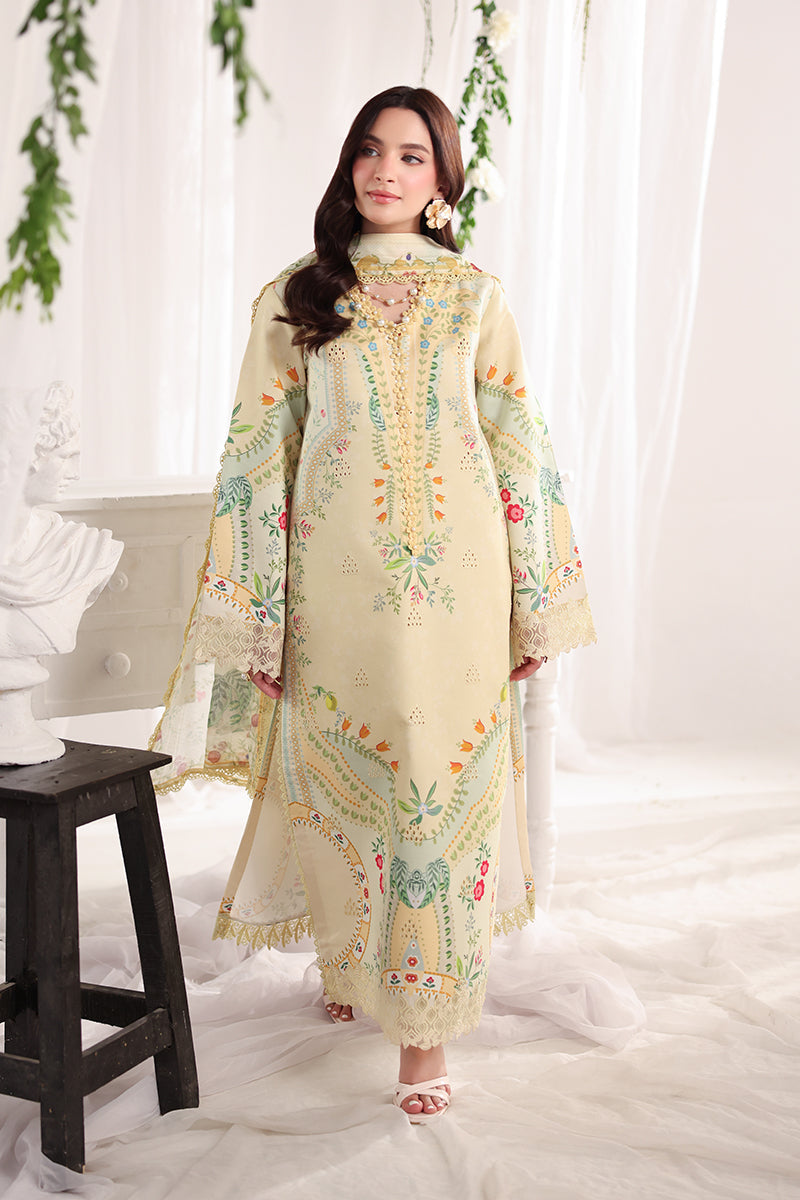 Rang Rasiya Nova Embroidered Lawn Unstitched 3Pc Suit - Georgia