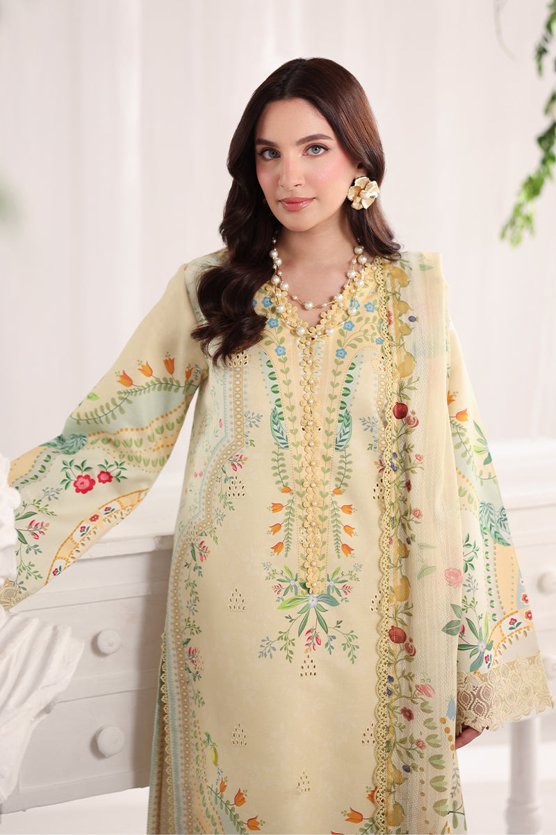 Rang Rasiya Nova Embroidered Lawn Unstitched 3Pc Suit - Georgia