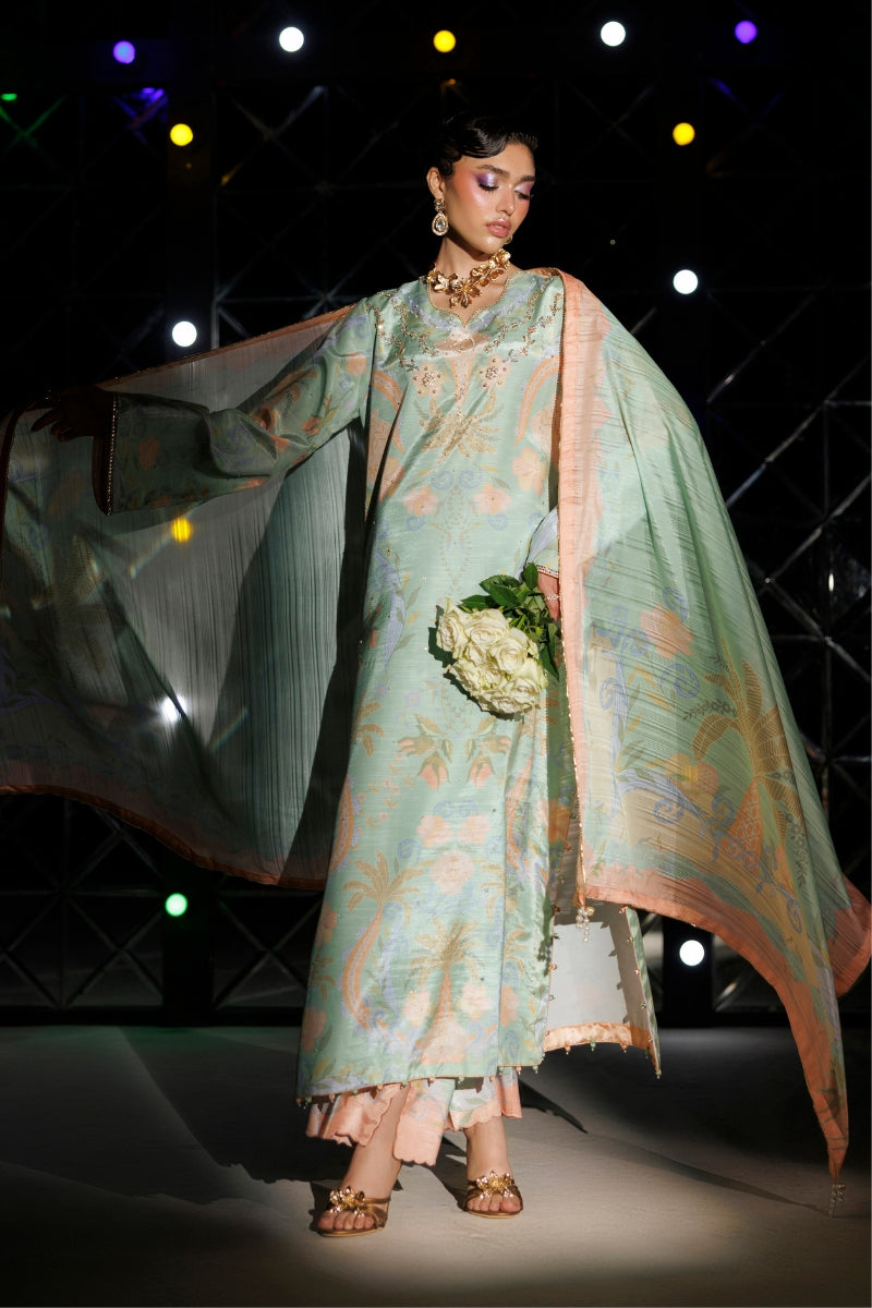 Rang Rasiya Luxe Silk Embroidered Silk Unstitched 3Pc Suit - Marvelle