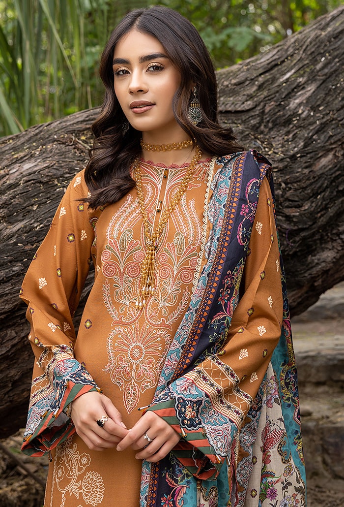 Humdum Collection Iris by Humdum Embroidered Lawn Unstitched 3 Piece Suit RS-01