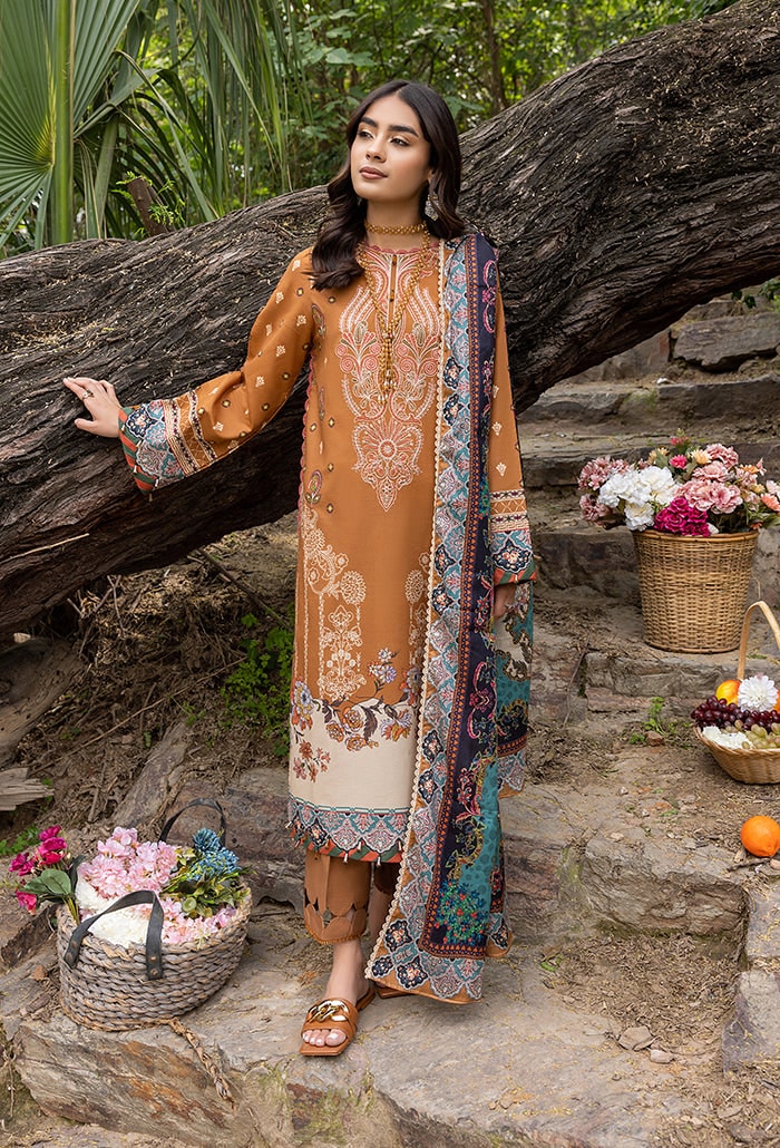 Humdum Collection Iris by Humdum Embroidered Lawn Unstitched 3 Piece Suit RS-01