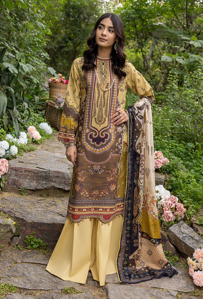 Iris by Humdum Embroidered Lawn Unstitched 3 Piece Suit RS-03