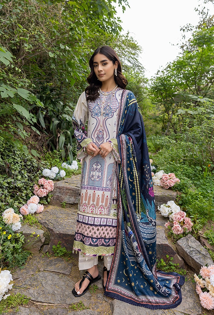 Iris by Humdum Embroidered Lawn Unstitched 3 Piece Suit RS-06