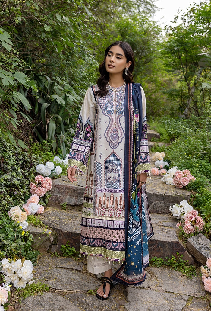 Iris by Humdum Embroidered Lawn Unstitched 3 Piece Suit RS-06
