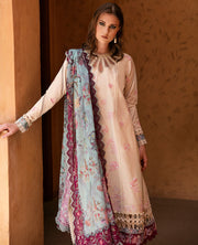 Republic Womenswear Rezene Unstitched Lawn 3Pc Suit RSL23-D1-B