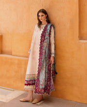 Republic Womenswear Rezene Unstitched Lawn 3Pc Suit RSL23-D1-B