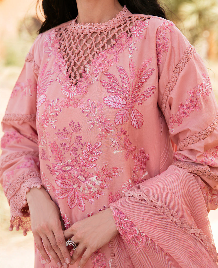 Republic Womenswear Rezene Unstitched Lawn 3Pc Suit RSL23-D2-A